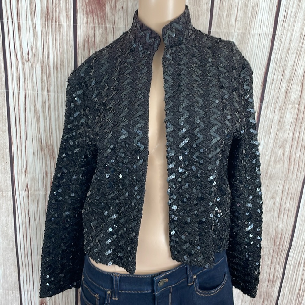 Caron Chicago Black Sequin Jacket